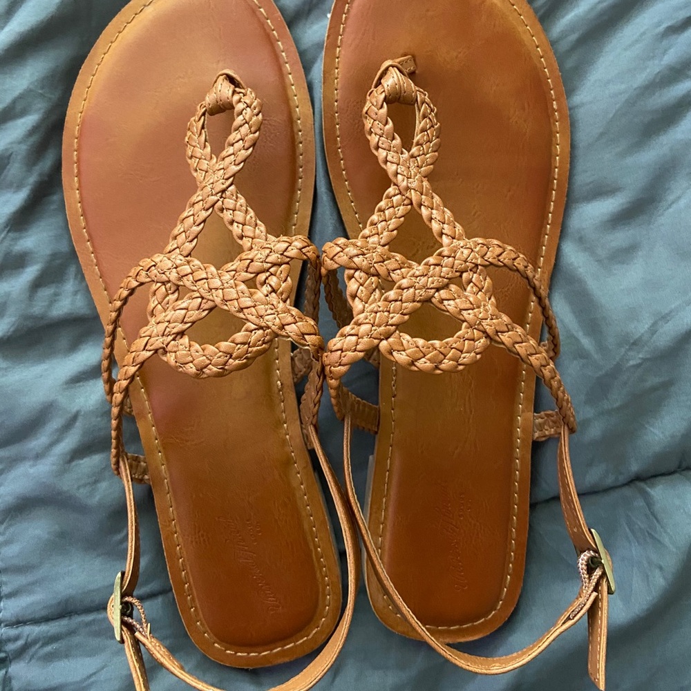Tan sandals